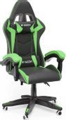 SL-25 zielony - gamingowy profesjonalny fotel obrotowy ekoskóra.