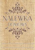 8 x Etykiety RETRO naklejki NALEWKA DOMOWA zestaw na butelki 10cm