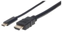 KABEL ADAPTER USB-C DP ALT MODE NA HDMI M/M 1M CZARNY