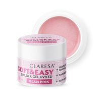 CLARESA Żel budujący soft&easy glam pink 12g