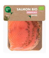 Łosoś atlantycki plastry marynowane z koprem bio 100 g - b salmon