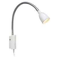 Regulowana LAMPA ścienna TULIP 105939 Markslojd kinkiet OPRAWA na peszlu LED 2,5W 3000K do czytania biała