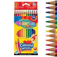 Kredki ołówkowe trójkątne 12 sztuk Colorino