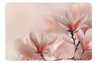Podkładka mata na stół dwustronna korkowa laminowana 39x28,5 cm  wz. 8 magnolia różowa pudrowa