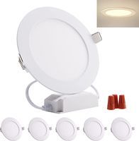 Lampa Sufitowa Led Biała 6 W Zestaw 5 Lamp