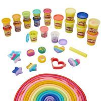 Hasbro Ciastolina Brokatowa Play-Doh 21 Kolorów + Foremki