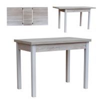 Stół stolik rozsuwany rozkładany 70x120+45 Kod 246B Biały Sonoma