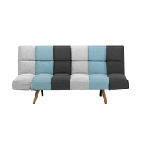 Sofa rozkładana szaro-niebieska INGARO