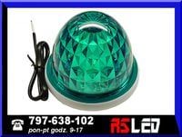 Lampa LED 12 SMD kogut zielona 12v 24v światło stałe przemysłowa