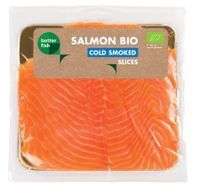 Łosoś atlantycki plastry wędzone na zimno bio 100 g - b salmon