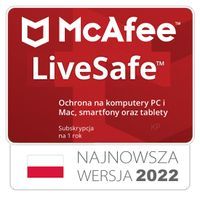 McAfee Live Safe  1 stanowisko / 1 rok
