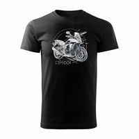 Koszulka z motocyklem na motor Honda CB 500X 500 X męska czarna REGULAR XL