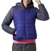 Kurtka Reebok FW Padded Bomber damska pikowana zimowa z kapturem M