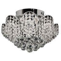 Plafon LAMPA sufitowa VEN W-E 0880/7 kryształowa OPRAWA glamour LED 7W krople drops przezroczysta