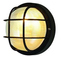 Oprawa piwniczna DREK lampa kinkiet czarna IP44 18,5cm fra