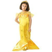 Strój dla dzieci "Syrenka", żółta, KRASZEK, rozm. 134 / 140 cm