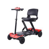 Skuter elektryczny pojazd inwalidzki składany BILI BIKE FOLD Z1 czer.