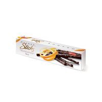 Duńskie Chrupiące Paluszki z Czekolady Deserowej o Smaku Pomarańczowym „Orange Sticks Crispy Dark Chocolate with Orange Taste” Carletti