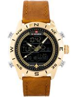 ZEGAREK MĘSKI NAVIFORCE - NF9144 (zn077c) - brown/gold + box