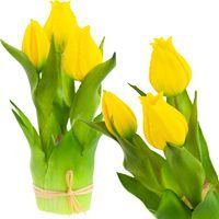 TULIPAN GUMOWY SZTUCZNY TULIPANY W DONICZCE GUMOWY JAK ŻYWY