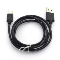 Kabel USB-C Długi Wtyk 1,0 m Czarny