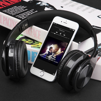 SŁUCHAWKI NAUSZNE BEZPRZEWODOWE BLUETOOTH / + KABEL JACK + CZYTNIK SD