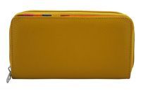 Antykradzieżowy portfel z ochroną RFID - Żółty ciemny