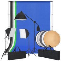 Lumarko Studio fotograficzne z softbox, tłami i blendą fotograficzną