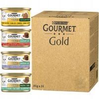 Purina Gourmet Gold Mokra karma dla kota Mix smaków 85 g x 24 sztuki