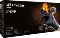 Rękawice nitrylowe mercator gogrip black 50 sztuk rozmiar l
