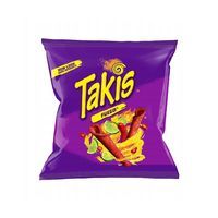 Takis Fuego | Czerwone Chipsy Kukurydziane Takis o Smaku Papryczki Chilli i Limonki "Takis Fuego" 113,4g Takis