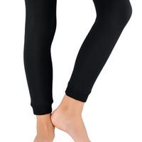 Legginsy thermo ocieplone futerkiem Noviti LE003 Czarne 164-170
