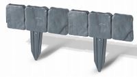 Polskie solidne Obrzeże ogrodowe Stone 2,5m SZARY