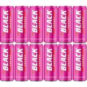 Black Energy Wild Strawberry Gazowany napój energetyzujący 250 ml x 12sztuk