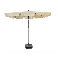 Parasol ogrodowy FLOKS 235x200x125 składany z falbanką beżowy