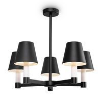 Żyrandol TET-A-TET BLACK żyrandol do salonu styl modernistyczny