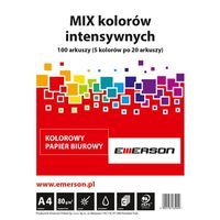 Papier Ksero A4 Mix Intensywny Xem1001N, Ryza=100Arkuszy (5Kolorów X 20Arkuszy)