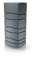 Zbiornik na deszczówkę AQUA TOWER IDTC650 | Smooth gray, Pojemność: 650 l, Wymiary 57.3x77.5x165 cm, Kolor Smooth gray, Waterform, Prosperplast