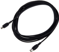 Kabel przewód MIDI 5 pin 7,5 m the sssnake czarny