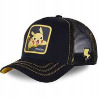 Pokemon Pikachu Czarna Czapka Daszkiem Unisex Na Prezent Dla Dziecko Black