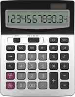 Kalkulator Biurowy 12-Cyfrowy Szary Solar Bateria