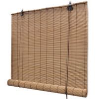 Rolety bambusowe 120 x 160 cm, brązowe