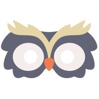 Maska "Sowa", filcowa, PartyPal