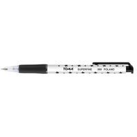 Długopis TOMA SUPERFINE TO-069 w  gwiazdki automat czarny
