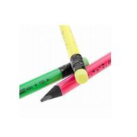 OŁÓWEK Z GUMKĄ TRÓJ. EASY FLUO NEON KOLORY MIX HB