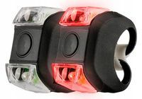 Zestaw lampek rowerowych LED przód + tył