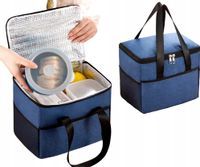 Termiczna Torba Duża Lunch Box Śniadanie Jedzenie