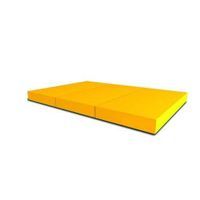 Składany materac pod drabinkę gimnastyczną 150x100x10 cm Wallbarz żółty