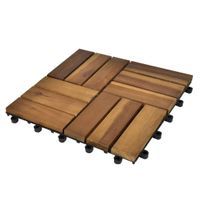 Lumarko Płytki tarasowe 30 x 30 cm z drewna akacji 30 w zestawie