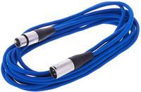 Kabel przewód mikrofonowy XLR XLR 6 m 0,22 mm AWG 24 niebieski